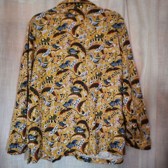 Vera Bradley Yellow Paisley Pajama Top - Picture 4 of 4